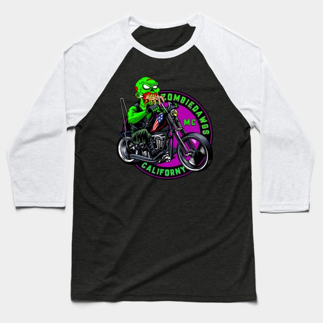 CHOPPER 5 (Zombie 1) Baseball T-Shirt by GardenOfNightmares